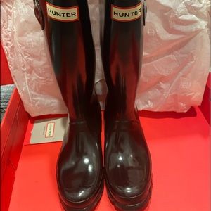 Hunter tall rain boots